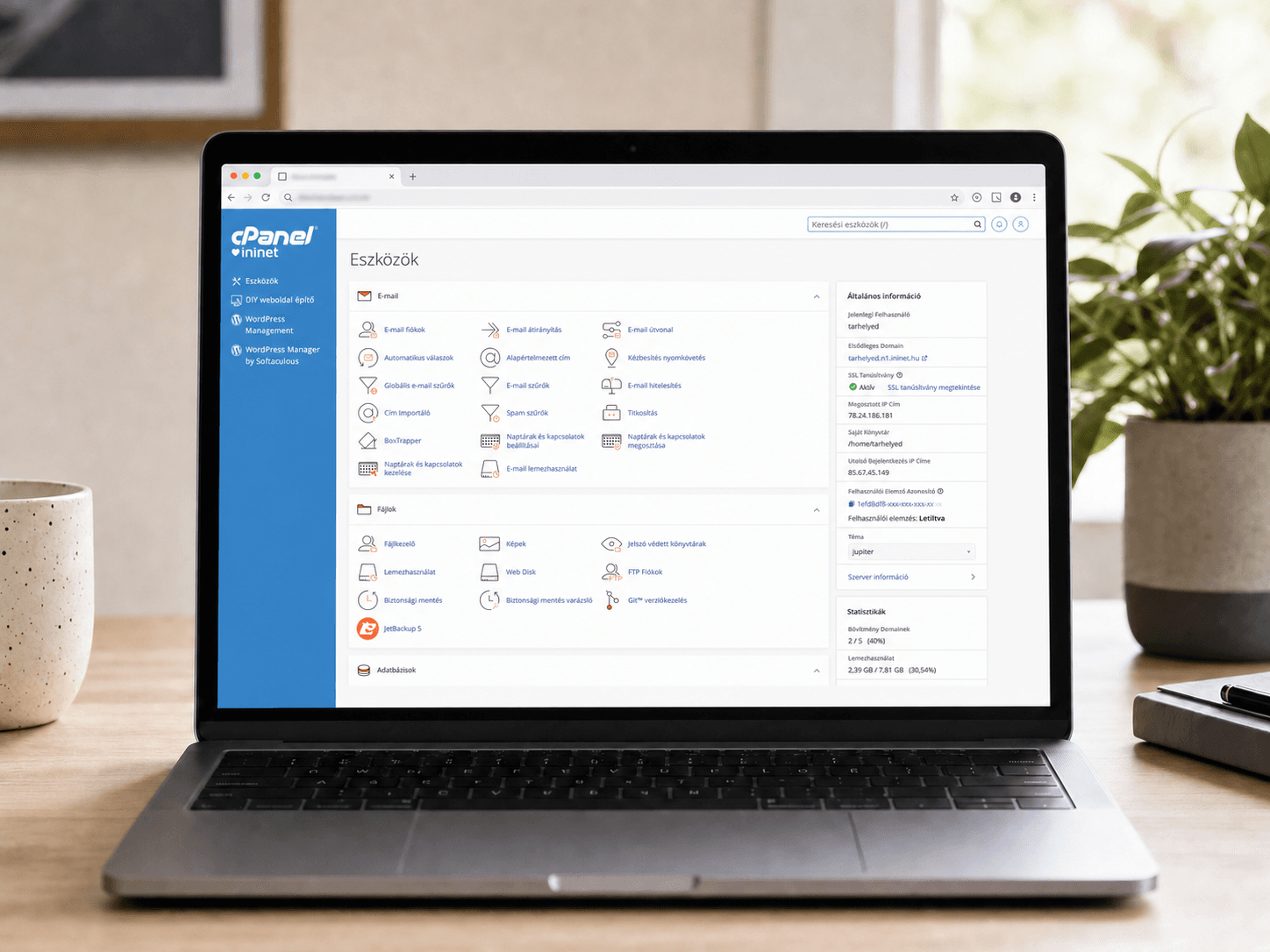 Mi az a cPanel webtárhely, és miért van rá szükségem?